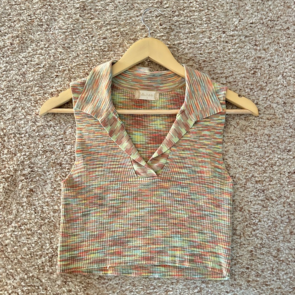 Multicolor Sleeveless Top